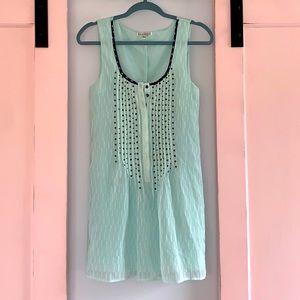 Luca Couture Buckle boutique dress - small -  teal